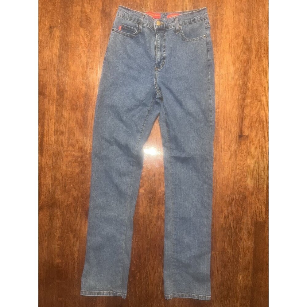 NYDJ Tummy Tuck Jeans Size 10 Women's High Rise Straight Leg Denim